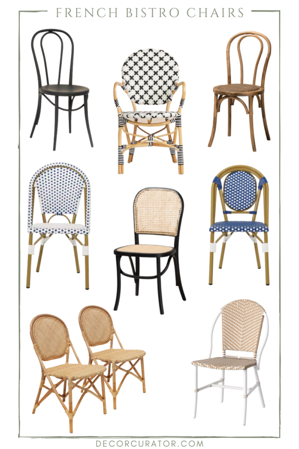 French Bistro Chairs - Decor Curator