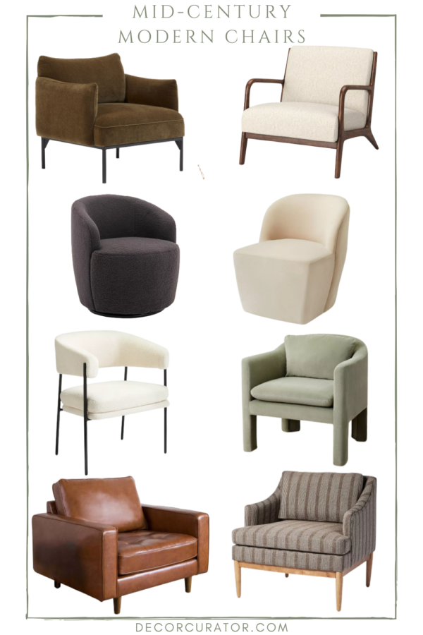 Mid-Century Modern Accent Chairs - Decor Curator